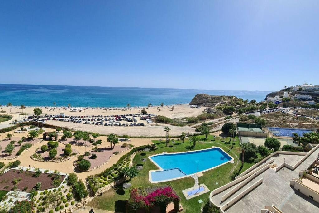 Top-Floor Beachfront Apartment With Parking, Pool, & Spacious Sea-View Balcony Villajoyosa Eksteriør bilde